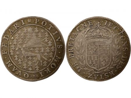 France Etats de Bretagne  Jeton Argent, à l\'Hermine - 1657 / 1659