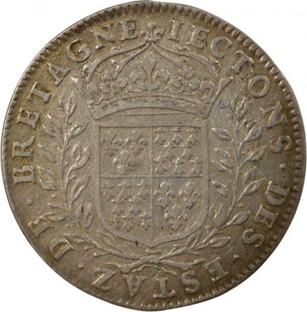 France Etats de Bretagne  Jeton Argent, à l\'Hermine - 1663 / 1675