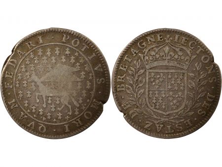 France Etats de Bretagne  Jeton Argent, à l\'Hermine - 1663 / 1675