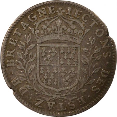 France Etats de Bretagne  Jeton Argent, à l\'Hermine - 1663 / 1675