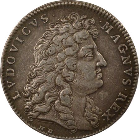 France Etats de Bretagne, Louis XIV  Jeton Argent - 1685 Dinan