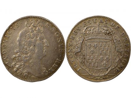 France Etats de Bretagne, Louis XIV  Jeton Argent - 1699 Vannes