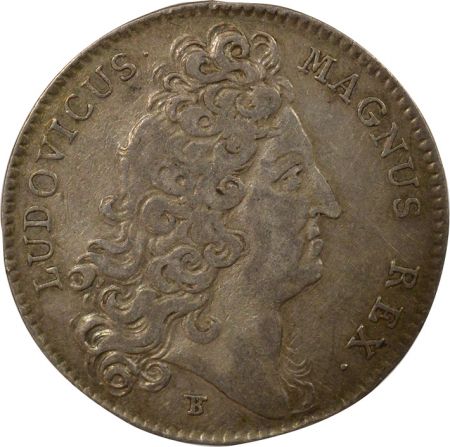 France Etats de Bretagne, Louis XIV  Jeton Argent - 1711 Dinan