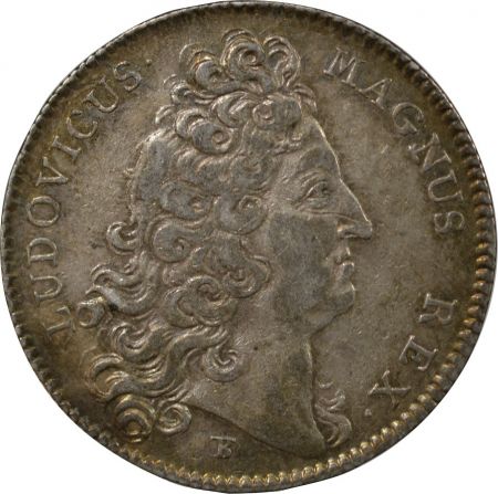 France ETATS DE BRETAGNE, LOUIS XIV  JETON ARGENT 1713 DINAN Daniel 69