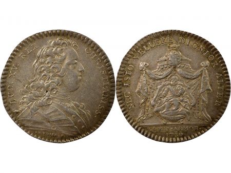 France Etats de Bretagne, Louis XV  Jeton Argent - 1730 Saint Brieuc