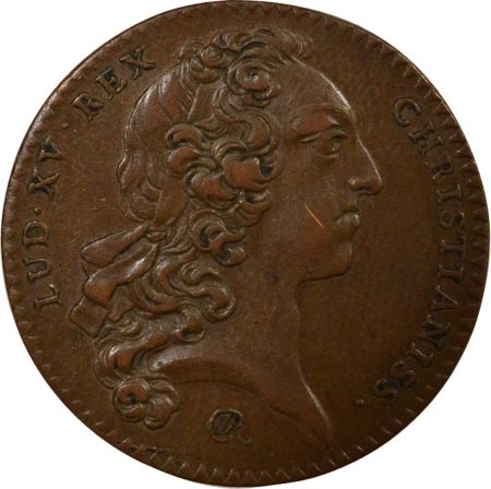 France Etats de Bretagne, Louis XV  Jeton Cuivre - 1744 Rennes