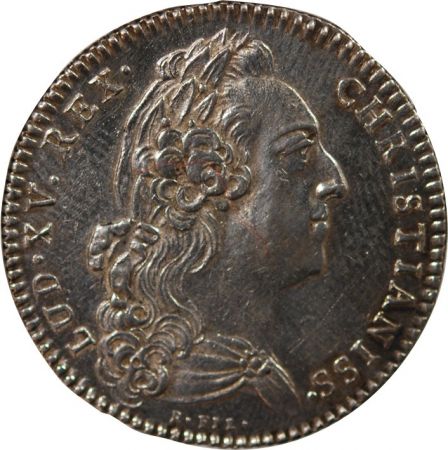 France ETATS DE BRETAGNE, LOUIS XV  JETON ARGENT 1772 MORLAIX Daniel 121