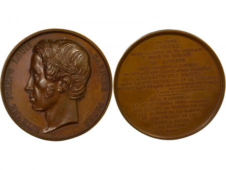 France Etienne Garnier-Pages - Médaille Cuivre, Député - 1841