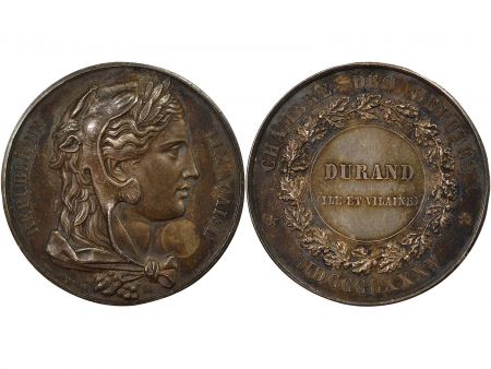 France Eugène Durand - Médaille Argent, Député - 1885