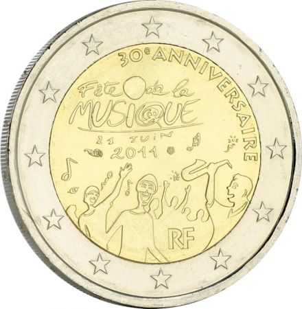 France Fête de la musique - 2 Euros Commémo. 2011