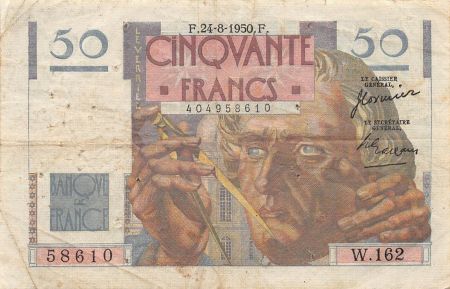 France FRANCE - 50 FRANCS LE VERRIER 24/08/1950 - SÉRIE W.162