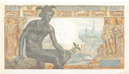 France FRANCE  DEMETER - 1000 FRANCS 11/06/1942 - TTB+