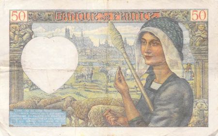 France FRANCE, JACQUES COEUR - 50 FRANCS 15/05/1941