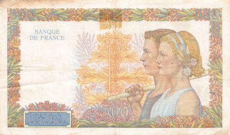 France FRANCE  LA PAIX - 500 FRANCS 28/11/1940 - SÉRIE W.1404 - PTTB