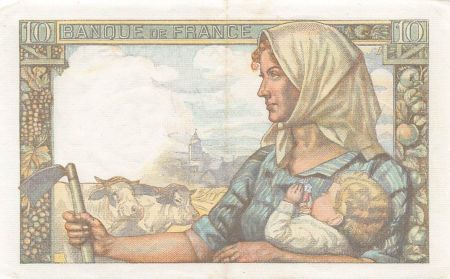 France FRANCE  MINEUR - 10 FRANCS 26/11/1942 - SÉRIE D.31 - PSUP