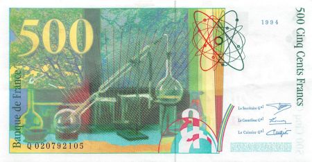 France FRANCE  PIERRE ET MARIE CURIE - 500 FRANCS 1994 - TTB+