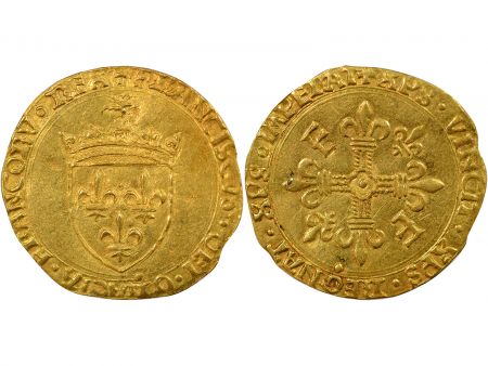 France François Ier - Ecu d\'Or au Soleil, 5e Type - 1519 / 1528 Rouen