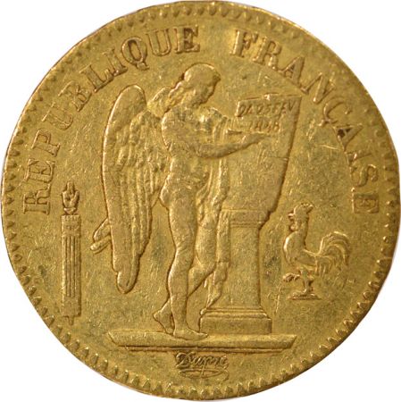 France Génie - 20 Francs Or,  IIe République - 1849 A Paris