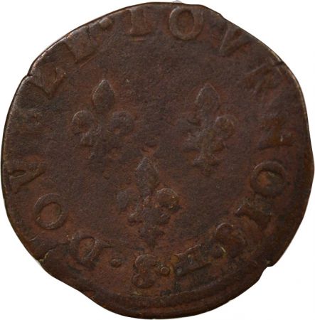 France Henri III - Double Tournois - 1578 / 1580 S Troyes