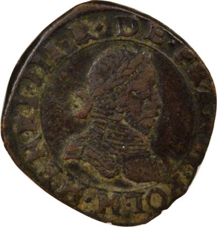 France Henri III - Double Tournois, Type 3 - 1587 H La Rochelle