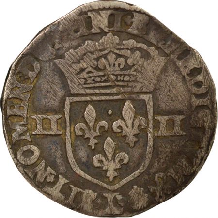 France Henri IV - 1/4 Ecu Argent, 2e Type - 1592 L Bayonne