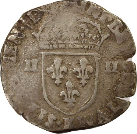 France Henri IV - 1/4 Ecu Argent, 2e Type - 1609 K Bordeaux