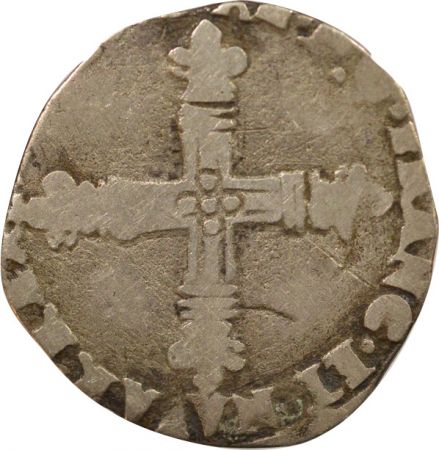 France Henri IV - 1/4 Ecu Argent de Navarre - 1590 / 1610 Saint Palais