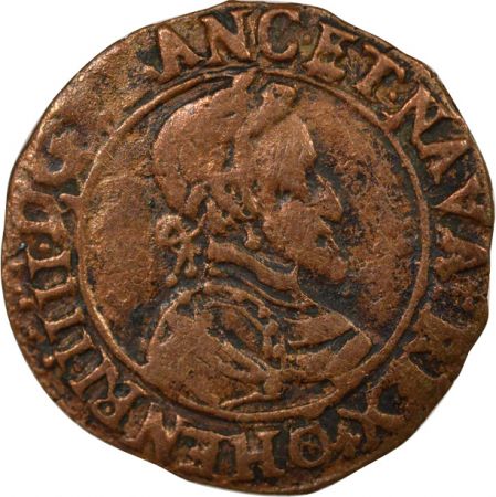 France Henri IV - Double Tournois, Type 2 - 1592 O Clermont-Ferrand