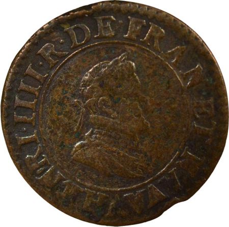 France Henri IV - Double Tournois, Type 2, en Français - 1599 A Paris