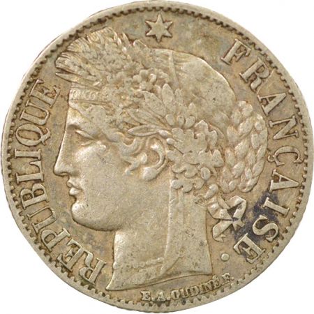 France IIIe République - 1 Franc Cérès Argent - 1872 A Paris