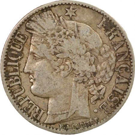 France IIIe République - 1 Franc Cérès Argent - 1872 A Paris