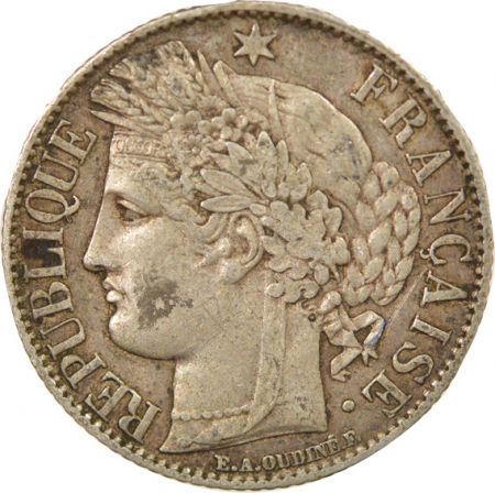 France IIIe République - 1 Franc Cérès Argent - 1887 A Paris