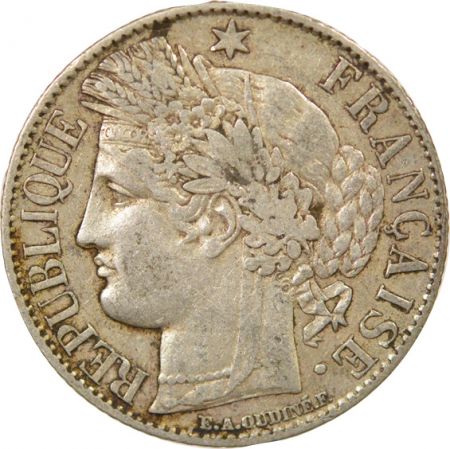 France IIIe République - 1 Franc Cérès Argent - 1887 A Paris