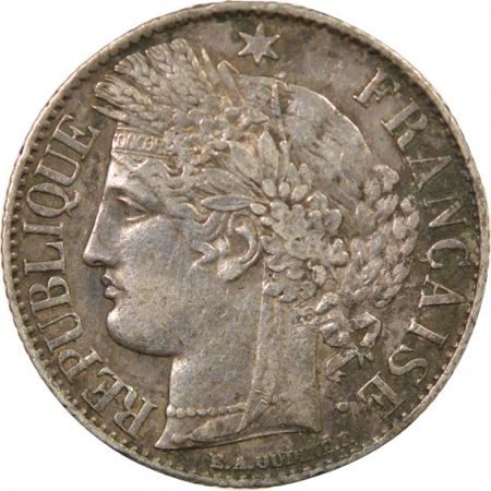 France IIIe République - 1 Franc Cérès Argent - 1887 A Paris