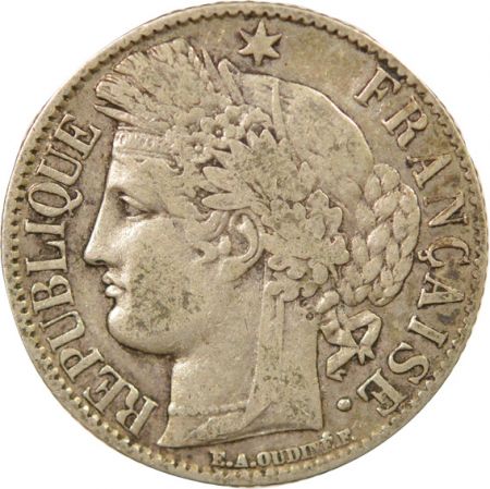 France IIIe République - 1 Franc Cérès Argent - 1888 A Paris