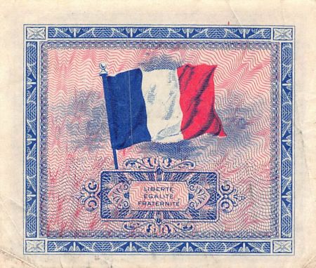 France IMPRESSION AMÉRICAINE - 2 FRANCS DRAPEAU Type 1944