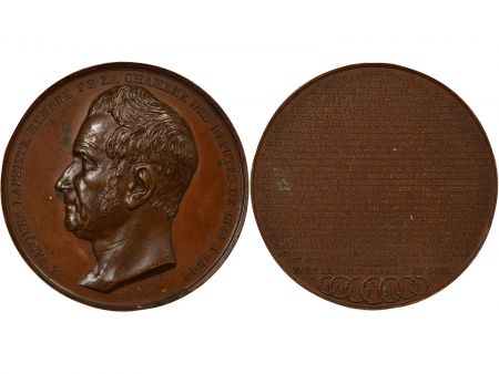 France Jacques Laffitte - Médaille Cuivre, Député - 1844