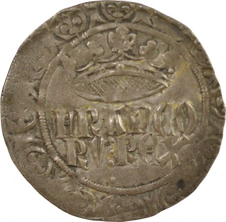 France Jean II Le Bon - Gros A La Couronne, 2Nd Emission 1358