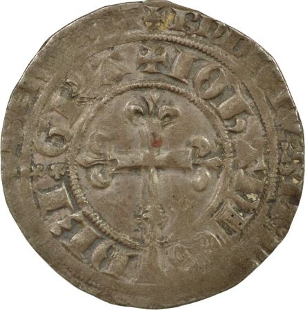 France Jean II Le Bon - Gros A La Couronne, 2Nd Emission 1358