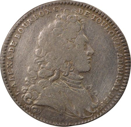 France Louis Alexandre De Bourbon - Jeton Argent, Marine - 1714