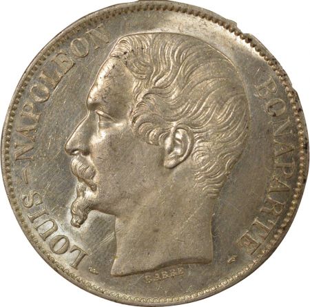 France Louis Napoléon Bonaparte - 5 Francs Argent, Tête nue - 1852 A Paris