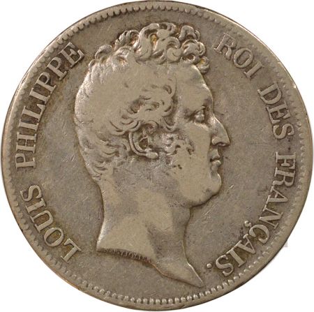 France Louis Philippe - 5 Francs Argent, Tiolier - 1830 W Lille