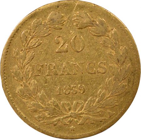 France Louis Philippe I - 20 Francs Or, Type Domard - 1839 A Paris