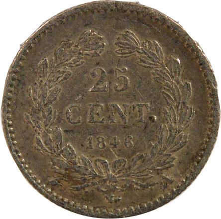 France Louis Philippe I - 25 Centimes Argent - 1846 A Paris