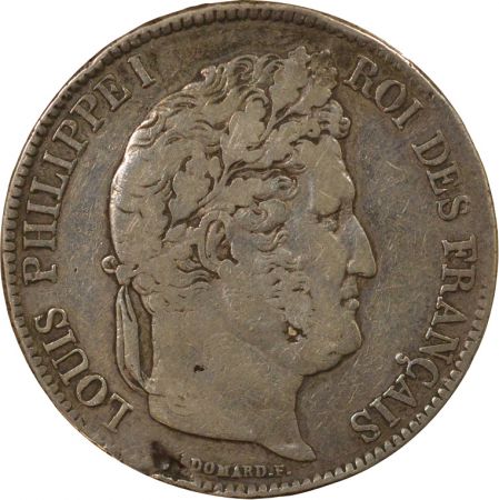 France Louis Philippe I - 5 Francs Argent, Domard - 1837 D Lyon