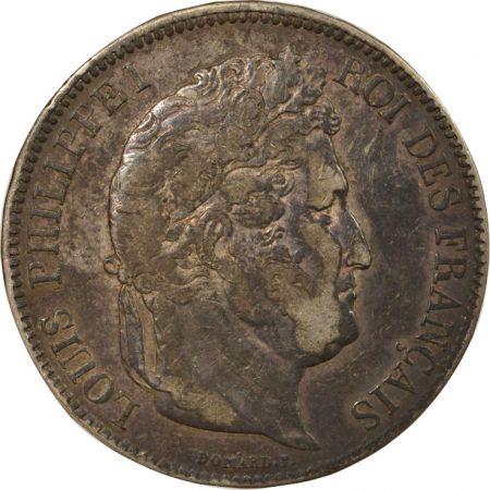 France Louis Philippe I - 5 Francs Argent, Tr. en relief - 1833 M Toulouse