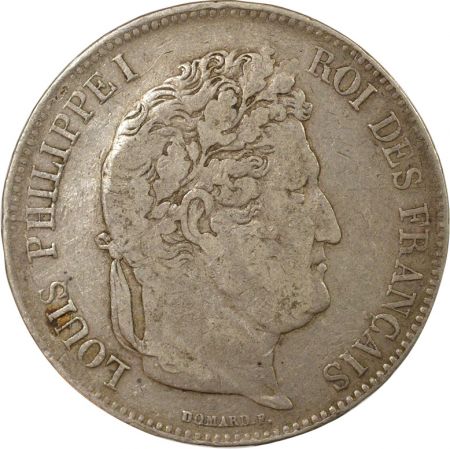 France Louis Philippe I - 5 Francs Argent, Tr. en relief - 1834 Q Perpignan