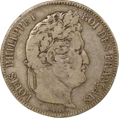 France Louis Philippe I - 5 Francs Argent, Tr. en relief - 1834 T Nantes