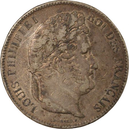 France Louis Philippe I - 5 Francs Argent, Tr. en relief - 1841 K Bordeaux