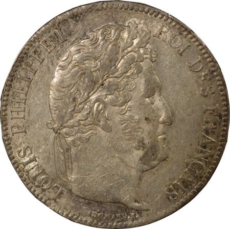 France Louis Philippe I - 5 Francs Argent, Tranche en Relief- 1834 W Lille